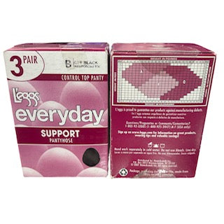 3 Pack Pantyhose Everyday Control Top Reinforced Toe L'eggs 14930