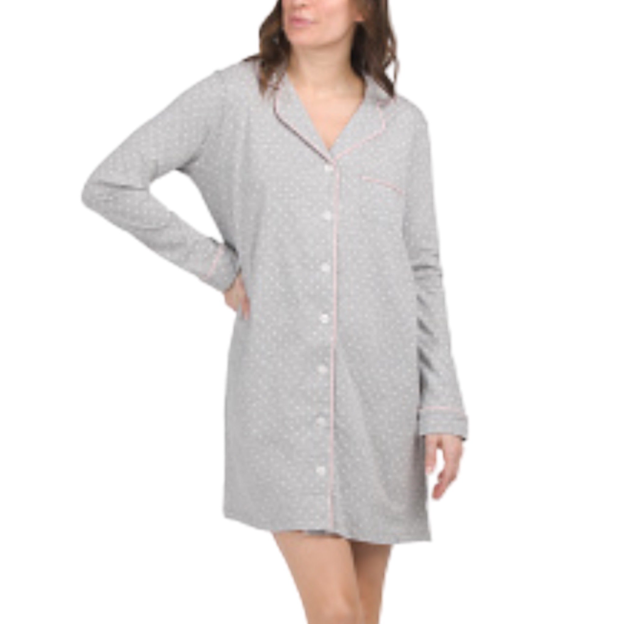 Camisa de Dormir Camisera abierta con Botones y Manga Larga 588754 Poppy & Clay