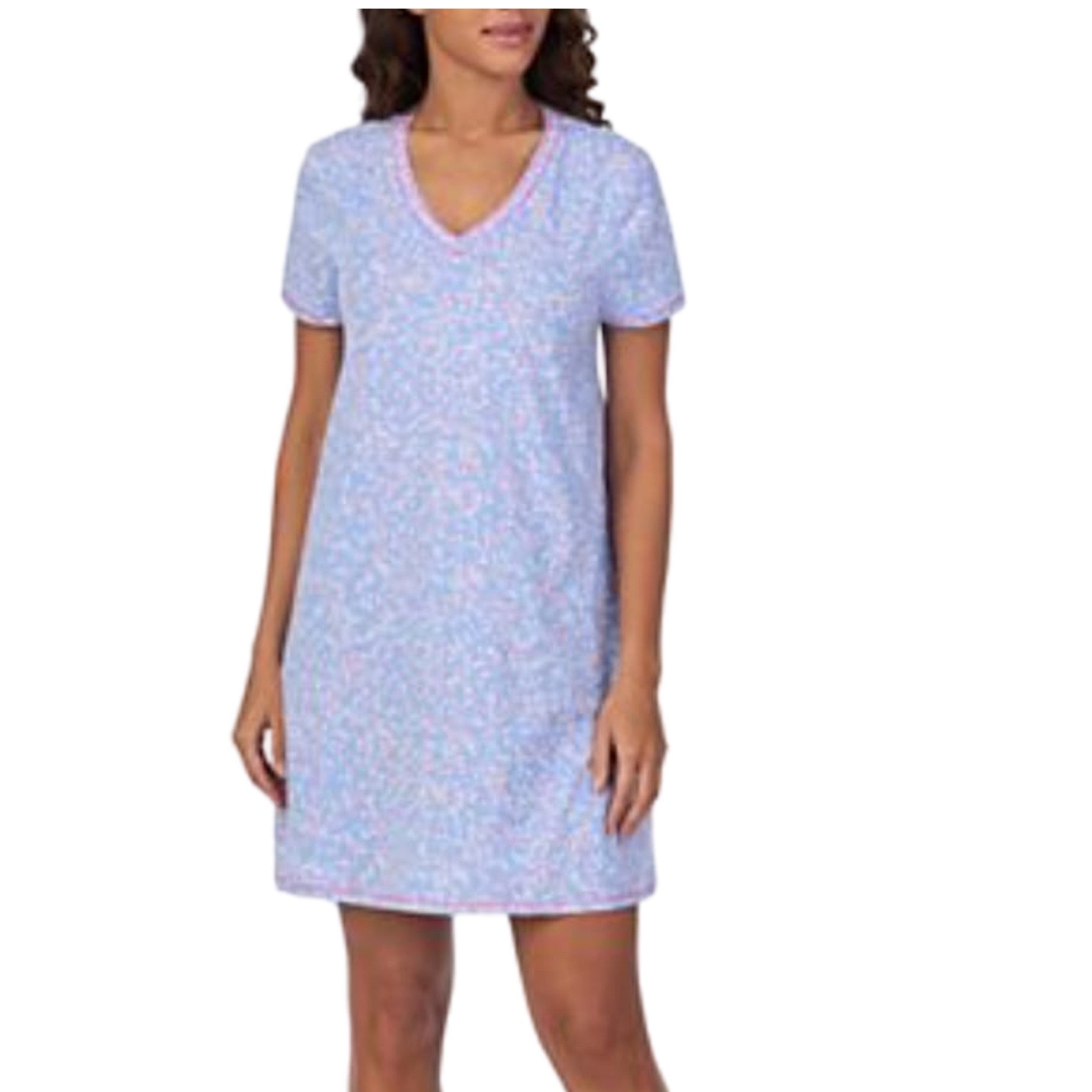 Camisón Corto con Manga Corta CD10008 Cuddl Duds