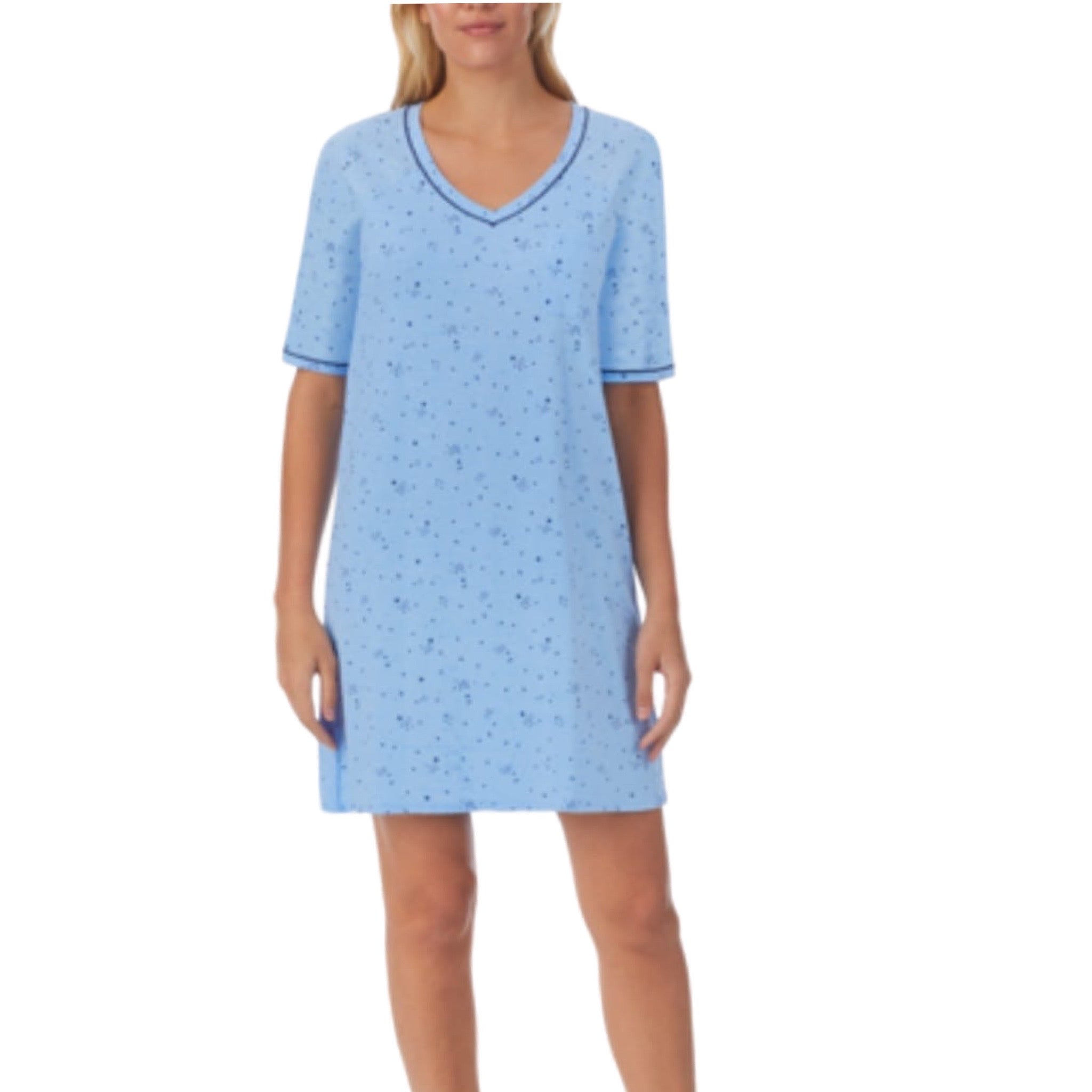 Camisón Corto Cuello en V CD8312811 Cuddl Duds