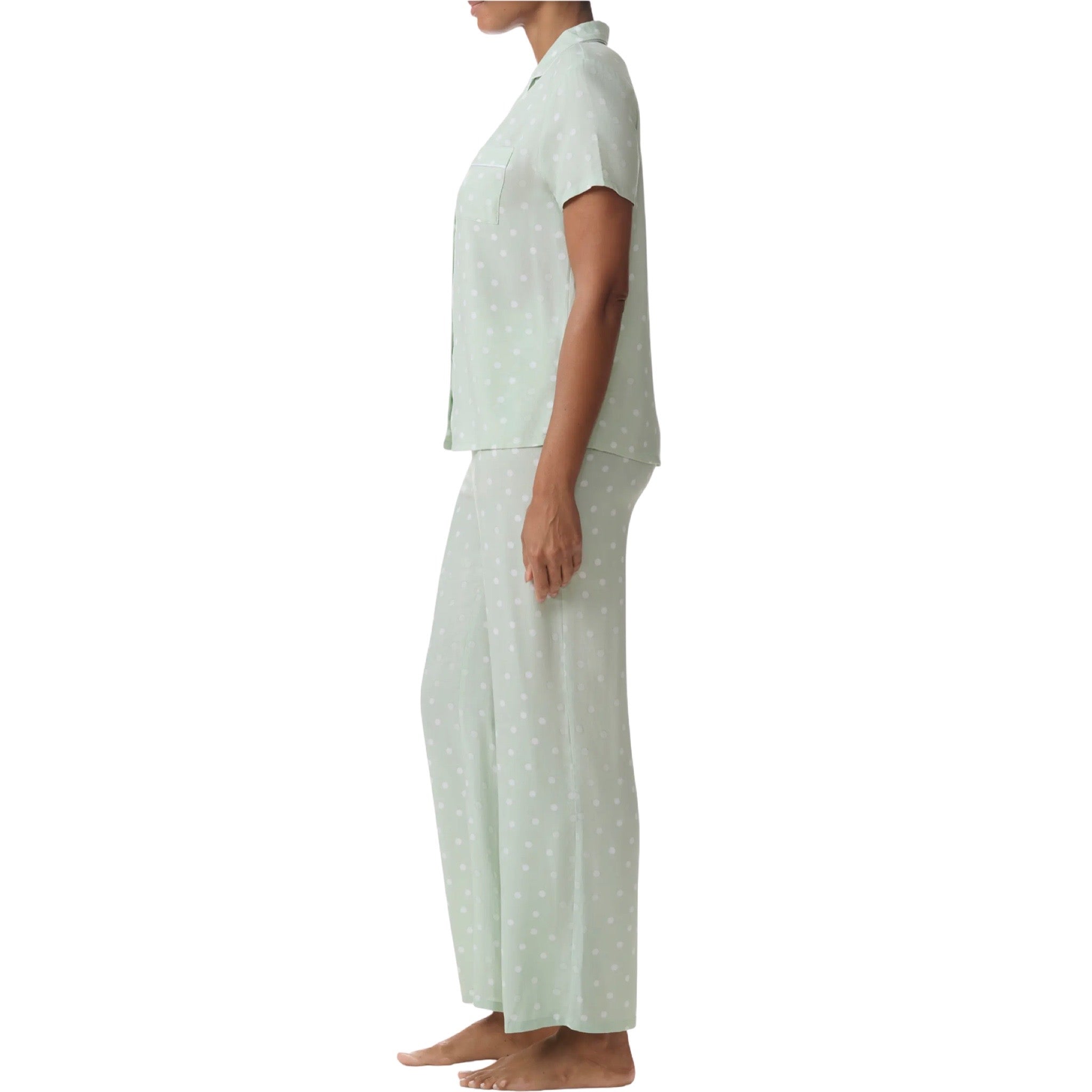 Pijama Pantalon Largo y Blusa Camisera con Botones y Manga Corta RLD0180 Splendid