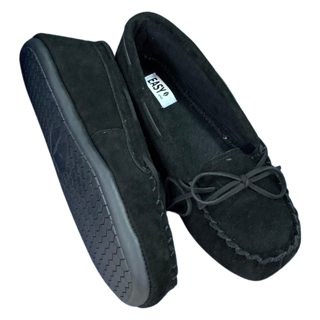 Pantuflas Tipo Mocasín Negras Easy para Mujer